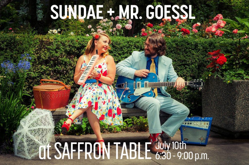 ON WEDNESDAY NIGHT AT SAFFRON TABLE - Sandae + Mr. Goessl