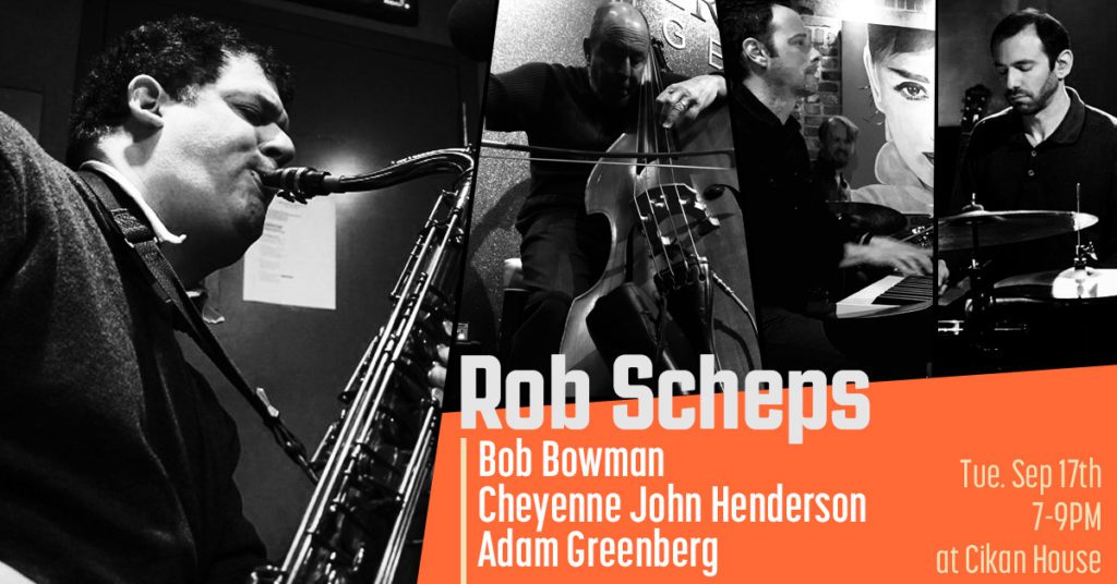 ROB SCHEPS W/ BOB BOWMAN, CHEYENNE JOHN HENDERSON, ADAM GREENBERG AT CIKAN HOUSE IN BOZEMAN