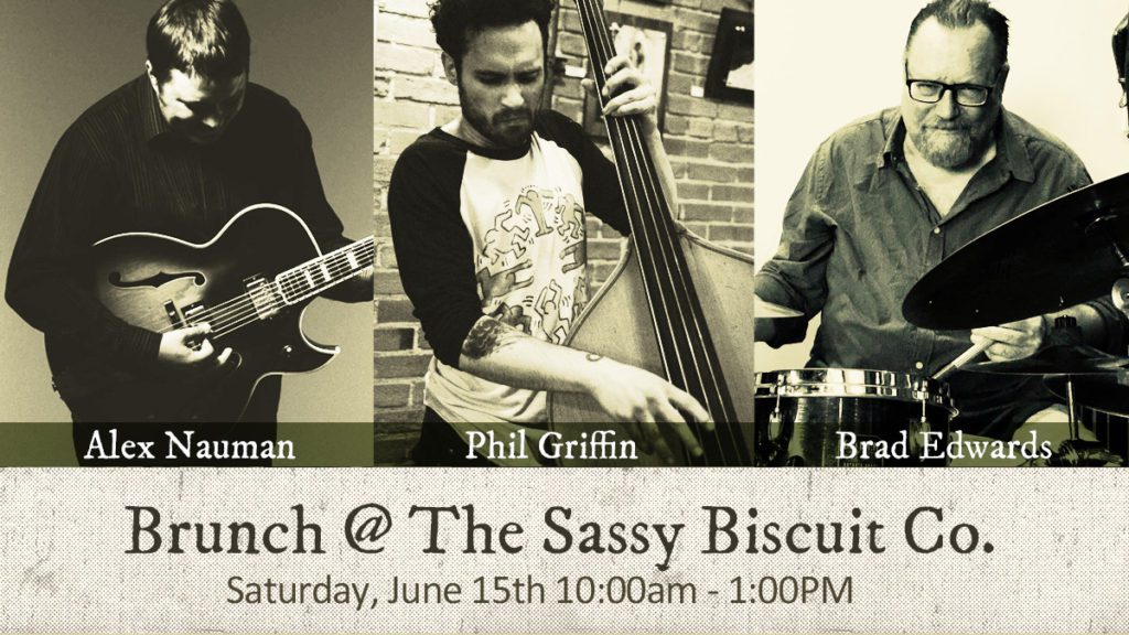 Saturday Brunch At The Sassy Biscuit In Billings Co. - Alex Nauman on guitar, Phil Griffin on bass, Brad Edwards on drums