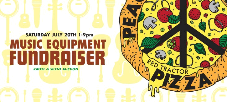 MUSIC EQUIPMENT FUNDRAISER FOR RED TRACTOR PIZZA